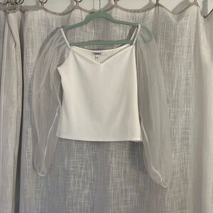 Express long sleeve mesh sleeve tshirt size small worn once